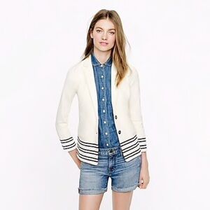 J. Crew Maritime Placed Striped Blazer Jacket S​​​​